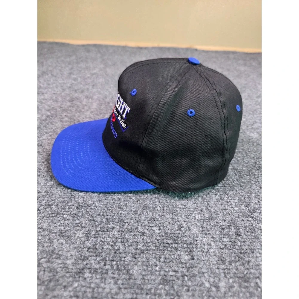 Vintage 90s Coors Light 250 Evergreen‎ Speedway Snapback Hat OSFA TC Black Blue